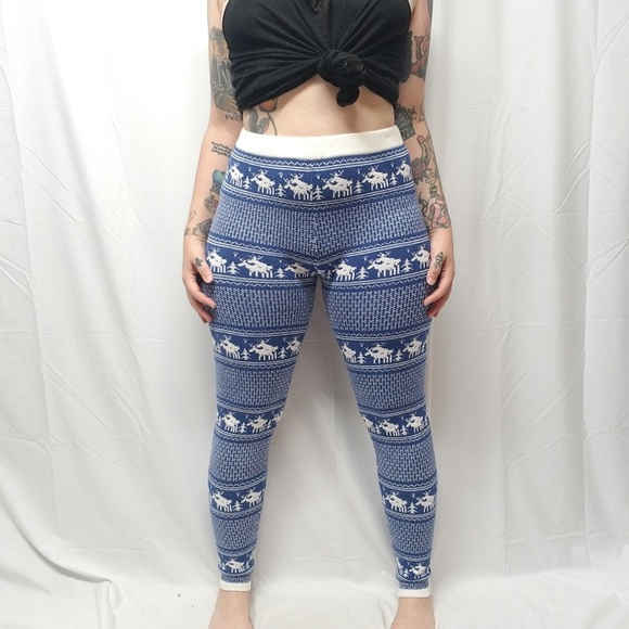 Urban Outfitters Pants - nwt KNITTY KITTY Humping Moose Fair Isle Leggings